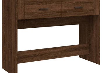 Stolik konsolowy brązowy dąb 100x39x75 cm WM-816783
