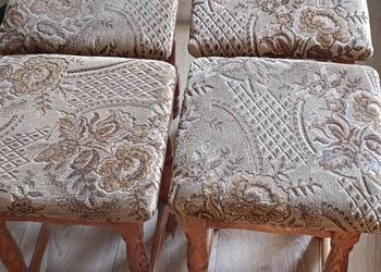 taboret taborety drewniane 4 sztuki cena za komplet