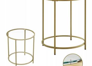 Stolik Songmics LGT20G okrągły 50 x 50 x 55cm złoty