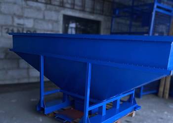 Kosz zasypowy, paczkarka, Zasobnik, Bufor przyjęciowy do big bag 3m3