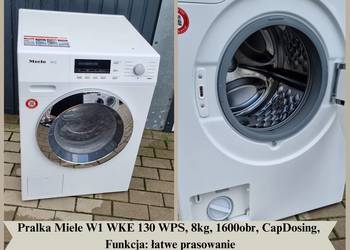 Pralka Miele W1 WKE 130 WPS, 8kg, 1600obr, CapDos, Funkcja łatwe prasownie