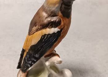 GOEBEL Ptak Grubodziób Hawfinch Kolekcjonerska Porcelanowa Figura Germany