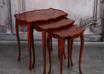 =ARTexpert= Stolik stoliki trojak trojaki pomocnicze w Stylu Ludwik