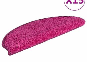 vidaXL Nakładki na schody, 15 szt., różowe, 65x21x4 cm（SKU:322381）