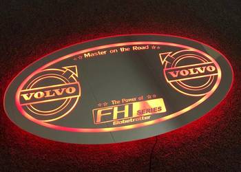 Lustro LED, VOLVO 24v TIR podświetlane świecące IG: AFLED truck accesories