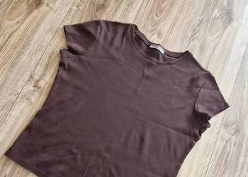 bluzka top 40 L Marks&Spencer brązowa brąz taliowana