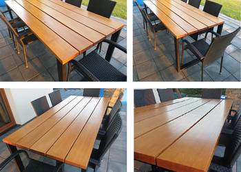 STÓŁ OGRODOWY LOFT 100% Lite drewno: JESION DUŻY 195 x 90 x 80 cm