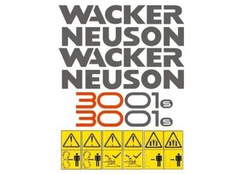 Naklejki oklejenie naklejka - WACKER NEUSON 3001s Zamiennik