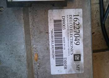 opel astra g zafira komputer sterownik silnika 1.6 8v 16227049 d98003
