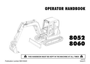 JCB 8052, 8060 instrukcja obslugi, instrukcja napraw PL