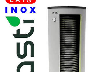 Zasobnik CWU INOX VASTI 300 L z 2 x Wężow. do Pompa Ciepła