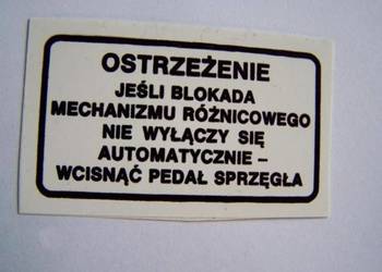 Ursus 2812, 3512, 3514, 4512, 4514, 5312, 5314 naklejka ostrzeżenie mechan
