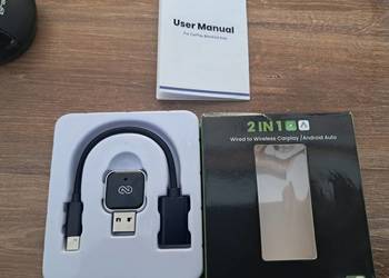 Nowy bezprzewodowy adapter carplay uszkodzone pudełko