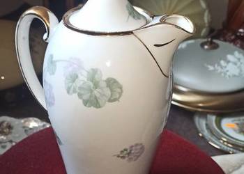 Dzbanek KPM Germany. Do czekolady. To Hortensja. Syg. z lat 1904-1927 Dzbanek KPM Germany. Do czekolady. To Hortensja. Syg. z lat 1904-1927