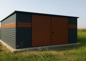 Garaż z bramą dwuskrzydłową producent model 3x5