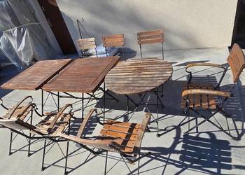 meble ogrodowe- skladane- duzy komplet