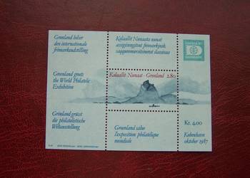 Grenlandia 1987 MNH Wystawa Hafnia 87 Grenlandia 1987 MNH Wystawa Hafnia 87