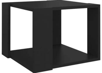 Stolik kawowy czarny 40x40x30 cm materiał drewnopochodny WM-806311