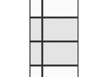 vidaXL Drzwi przesuwne z zestawem okuć czarne(SKU:3375900)