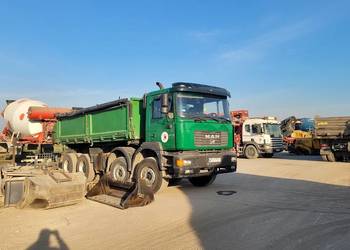 MAN 35.414 2 auta-WECHSEL SYSTEM wywrotka / BETONOMIESZARKA, gruszka