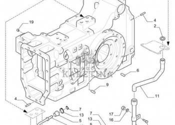 New Holland T6010 Korpus przekładni 84312084