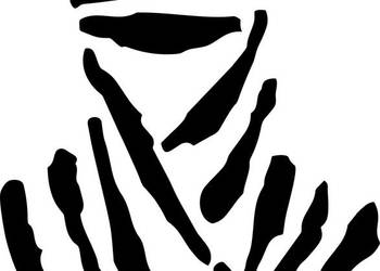 Naklejka Beduin Dakar Rally czarna bez tła ploterowa