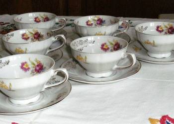 Serwis kawowy 6 os. porcelana Bavaria