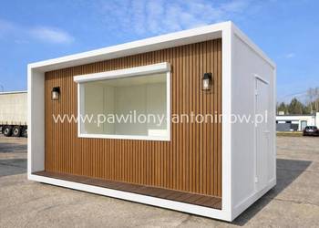 NOWY Pawilon Gastronomiczny Kontener Handlowy LODY KAWA GOFRY - PRODUCENT