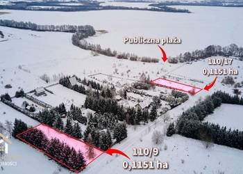 Działki rekreacyjne nad jeziorem Luterskim / 0,11 ha / Piszewo