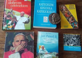 Jan Paweł 2 wizerunek mosiądz książki  gratis z podpisem