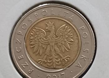 5 Złotych 2017 r.-Destrukt - menniczy