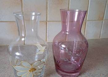 vintage szklane wazony