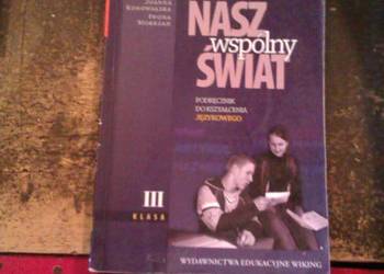 nasz wspólny świat kształcenie książki 3 Wiking antykwariat
