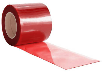 Kurtyna paskowa czerwona 200 mm x 16 mm 25 m PVC WM-153866