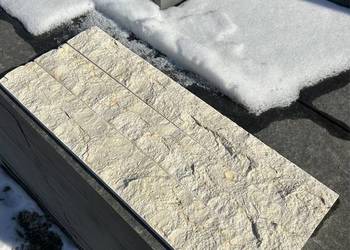 PŁYTKI KAMIENNE - Kamień Naturalny "Italia" Kremowe Panele Elewacja Płonśk