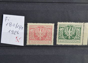 Znaczki. Polska Fi 180-181 **