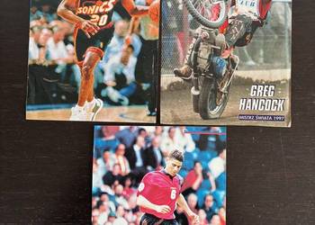 3 plakaty (jednostronne) - Greg Hancock, Gary Payton, Fernando Hierro