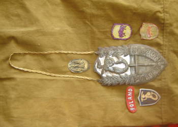 Zestaw pamiątkowy kombatanta Polskich Sił Zbrojnych na zachodzie.