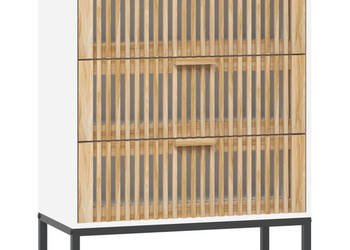 Szafka biała 60x30x75 cm materiał drewnopochodny WM-352112