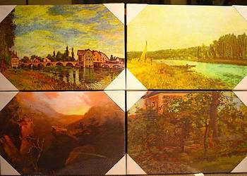 Malarskie pejzaże- cztery reprodukcje + piąta gratis