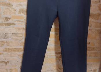 (40/L) ZARA/Granatowe spodnie biznesowe,cygaretki z Madrytu