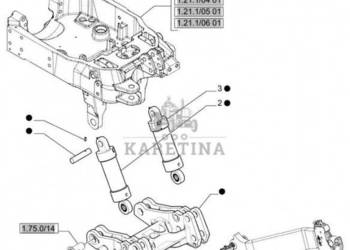 New Holland T6010 Siłownik podnośnika 87667287