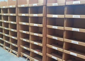 Kartonowe modułowe regały magazynowe
