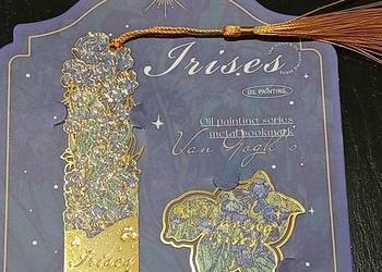 Zestaw dwóch zakładek do książek, Irysy Van Gogh