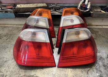 Oryginalne lampy tył komplet BMW E46 Sedan / Touring  (Biały / Pomarańcz
