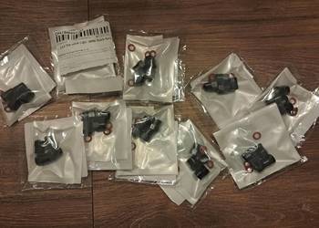 10 kompletów zakrętek do wentylków samochodowych z logo BMW - nowe