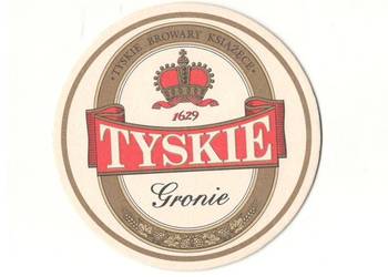 Tyskie - podstawka do piwa. Nr . 36.