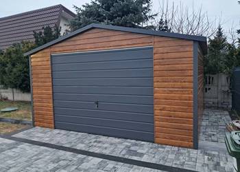 Garaż blaszany 4x5 . Wzmocniony PROFILAMI. Producent SZYBKA REALIZACJA