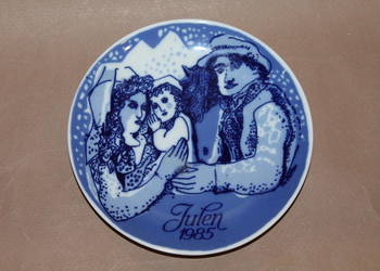 Talerz kolekcjonerski Christmas Plate 1985 nr 1005