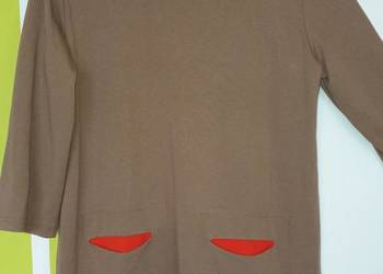 M(42) Beżowo-pomarańczowa tunika jak nowa Yessica